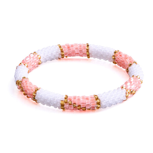 Snowbird | Bracelet de perles de verre de l'Himalaya